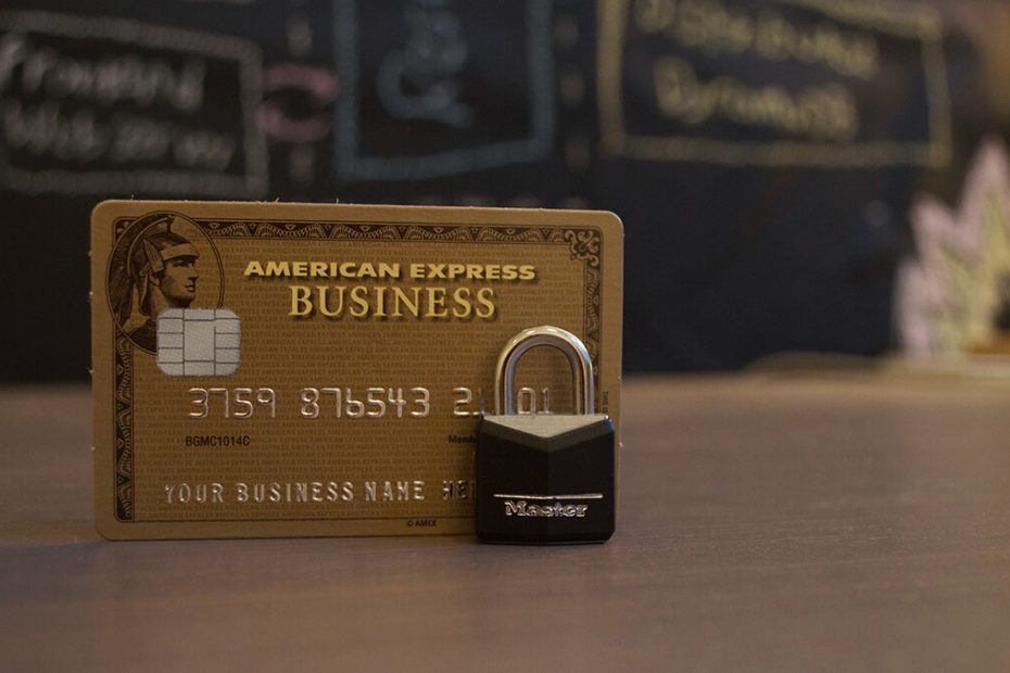 American express card with padlock for post about zero sum game